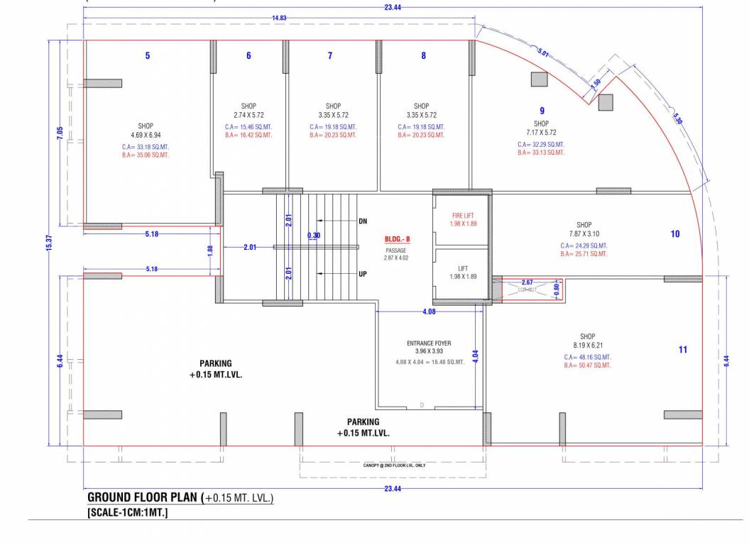  atoms B Cluster Plan For Ground Floor