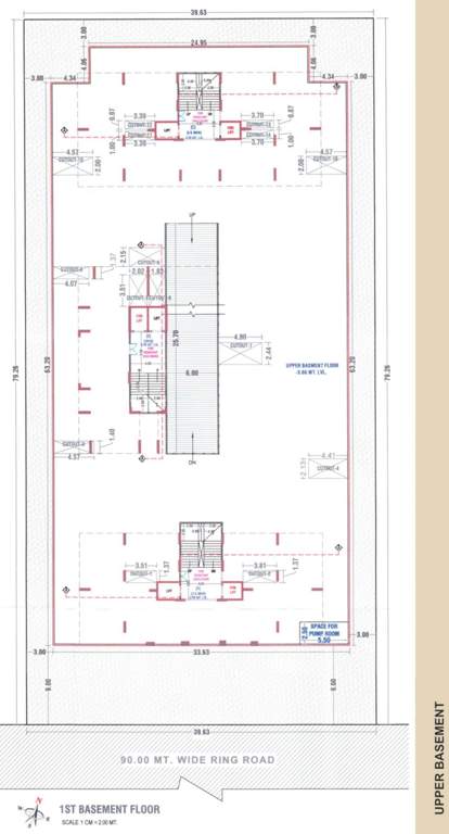harikrushna sky A To C Upper Basement Cluster Plan