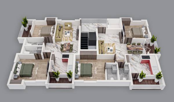  altius Altius Cluster Plan from 3D 1st to 3rd Floor
