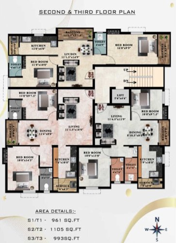  elite-enclave Elite Enclave Cluster Plan from 2nd to 3rd Floor