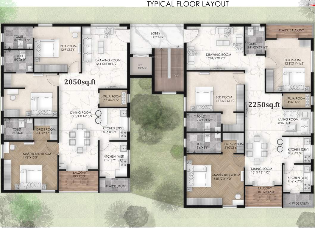  yogine sierra Yogine Sierra Typical Cluster Plan