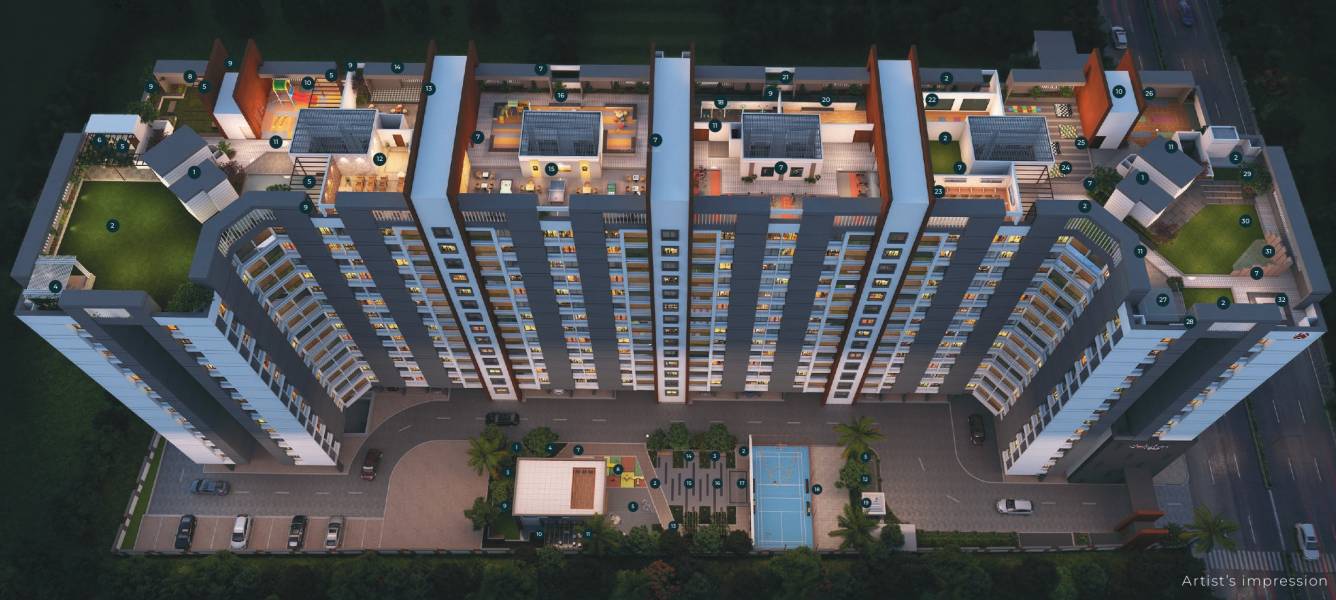  palms wings c d and e Elevation