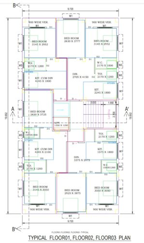  sawpna-puran Sawpna Puran Cluster Plan from 1st to 3rd Floor