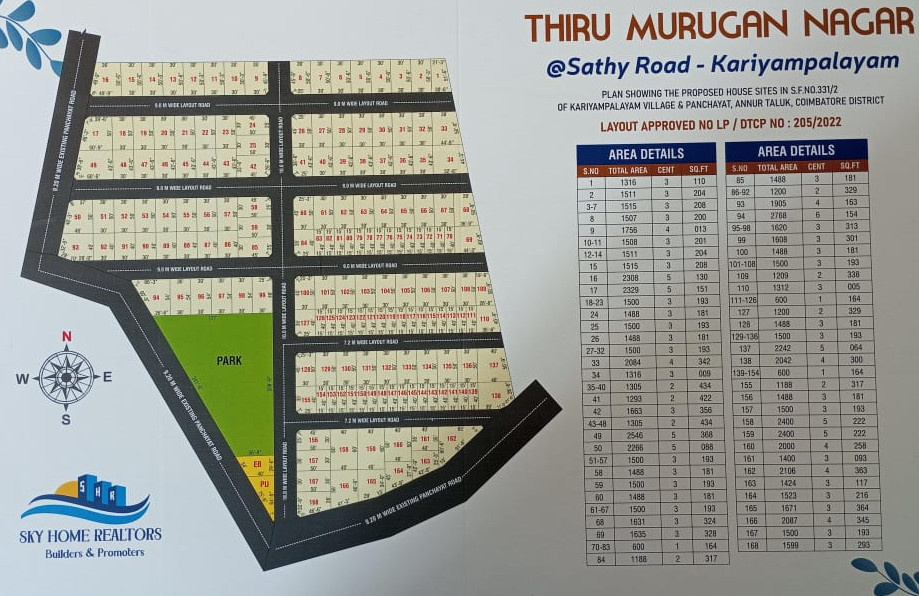  thiru murugan nagar Layout Plan