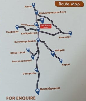  thiru murugan nagar Location Plan
