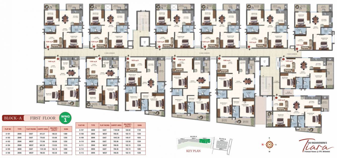  raghavendras tiara Block A Cluster Plan