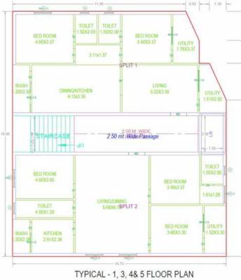  hill-edge Hill Edge Cluster Plan from 1st to 5th Floor