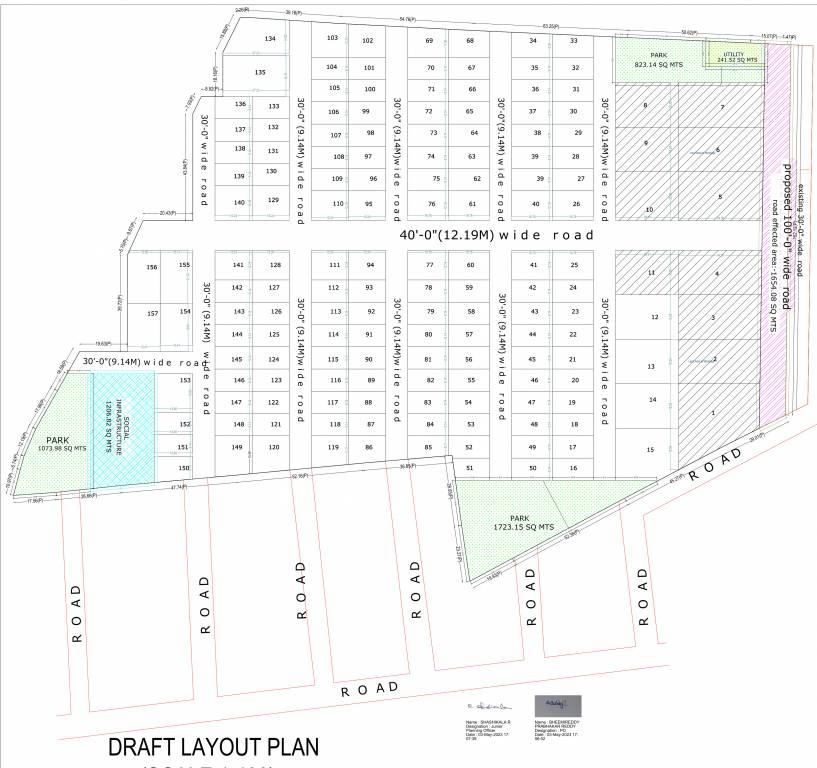prekshitha enclave Layout Plan