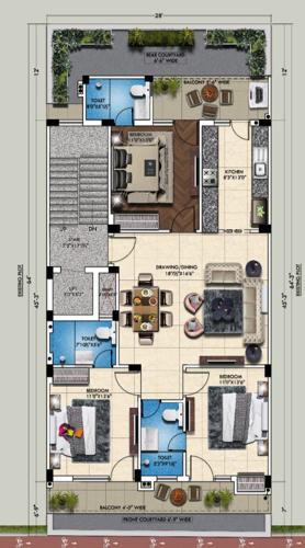  premium-floors-210-yd Premium Floors 210 Yd Cluster Plan For Typical Floor Plan