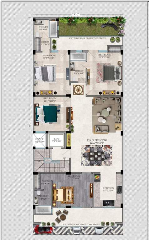  premium floors 245yd Premium Floors 245yd Cluster Plan from 1st to 4th Floor