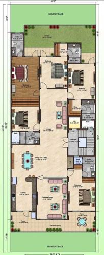  premium-floors-555yd Premium Floors 550yd Cluster Plan from 1st to 4th Floor