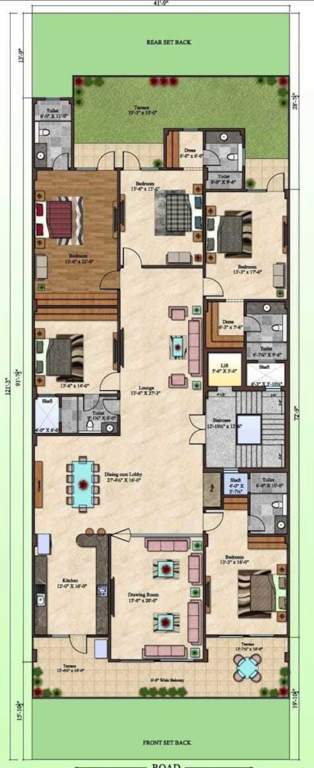 premium floors 555yd Premium Floors 550yd Cluster Plan from 1st to 4th Floor