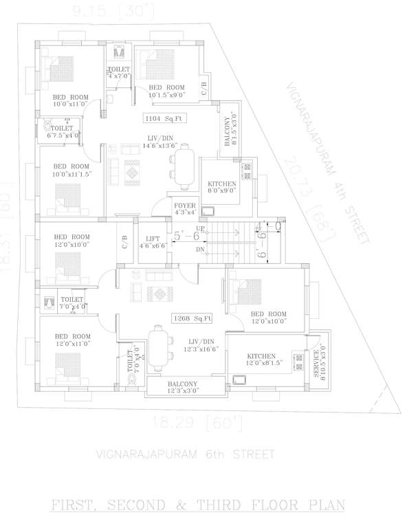  thirumalai flats Thirumalai Flats Cluster Plan from 1st to 3rd Floor