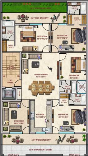 RK Gupta Signature Floors Typical Cluster Plan rk-gupta-signature-floors RK Gupta Signature Floors Typical Cluster Plan