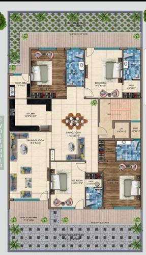  rk-gupta-ultra-luxury-floors RK Gupta Ultra Luxury Floors Cluster Plan from 1st to 4th Floor