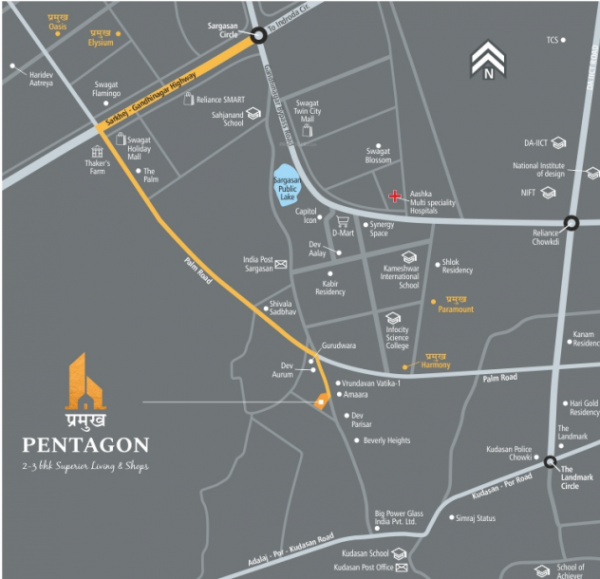  pramukh-pentagon Location Plan
