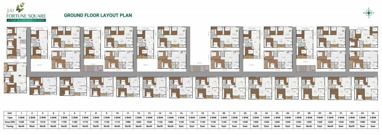  fortune square Fortune Square Cluster Plan for ground Floor