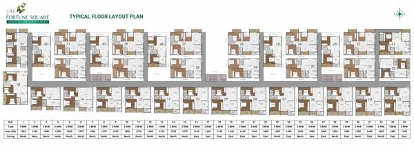  fortune-square Fortune Square Cluster Plan for Typical Floor