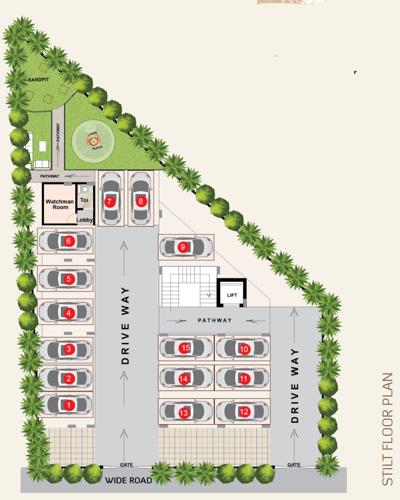  shubakaram Vasavi Shubakaram Stilt Cluster Plan