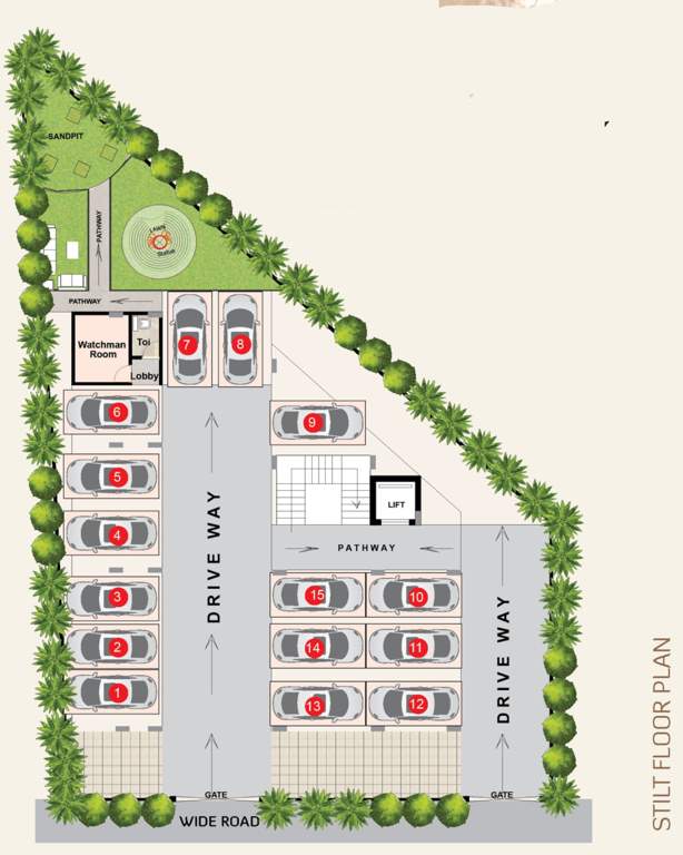  shubakaram Vasavi Shubakaram Stilt Cluster Plan