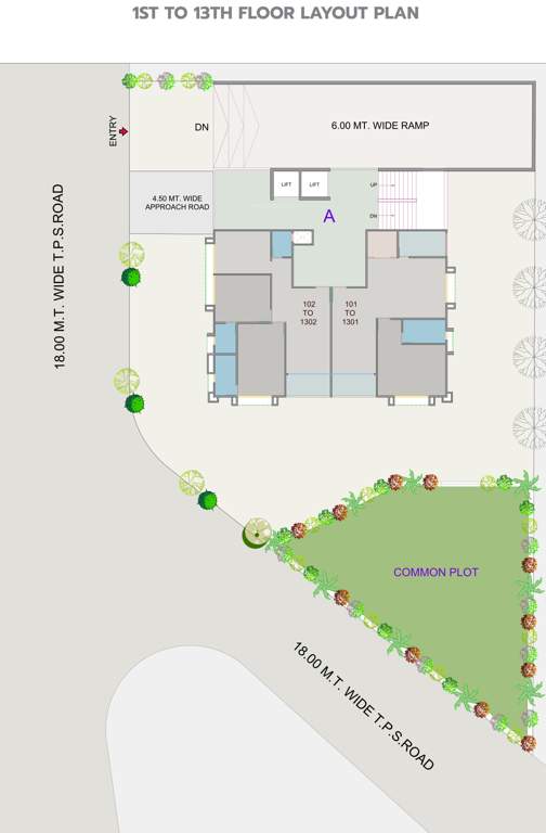  nob hill tower Block A Cluster Plan From 1st To 13th Floor
