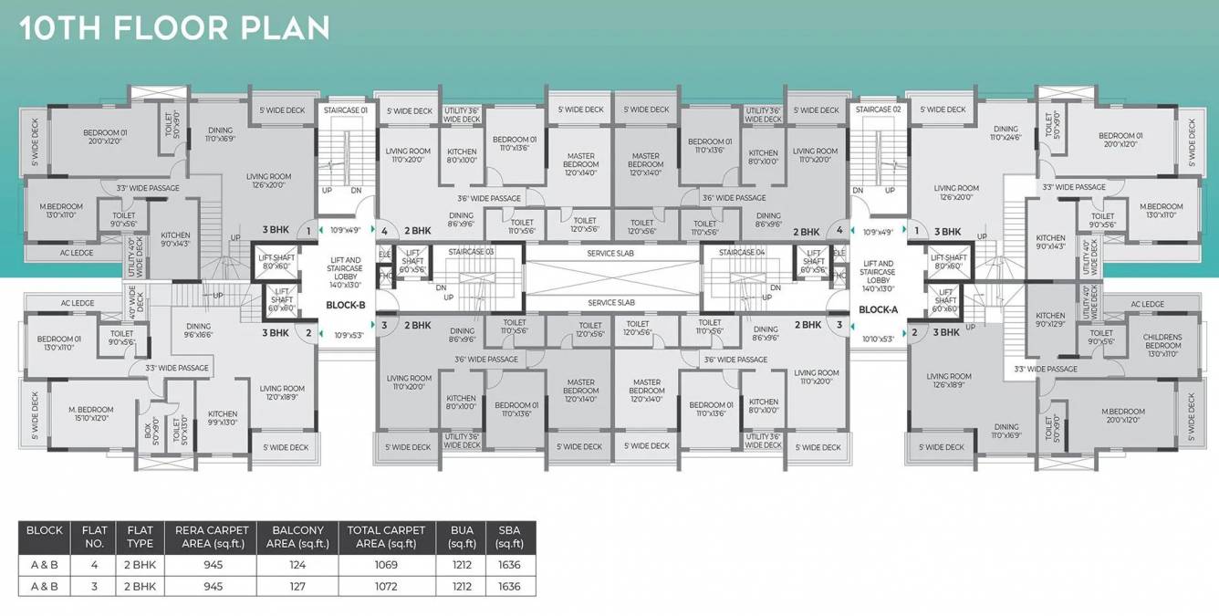  isquare Block A, B Cluster Plan For 10th Floor