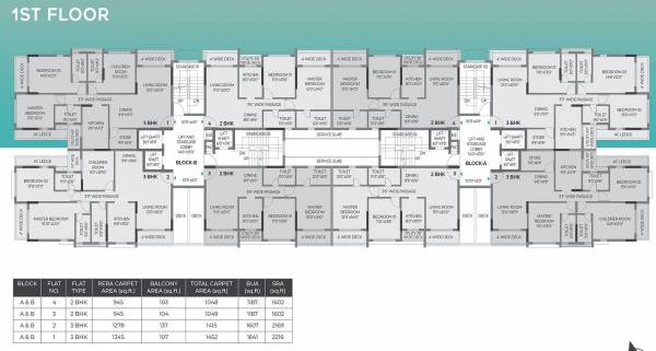  isquare Block A, B Cluster Plan For 1st Floor