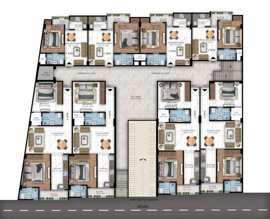  dm homes DM homes Typical Floor Cluster Plan