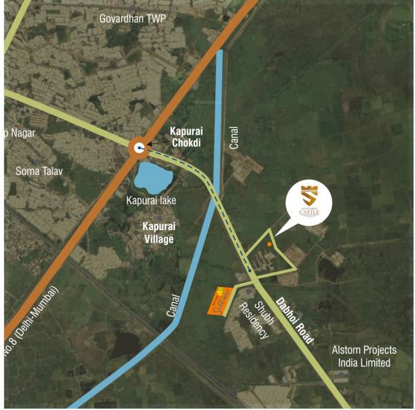  satyam-castle Location Plan