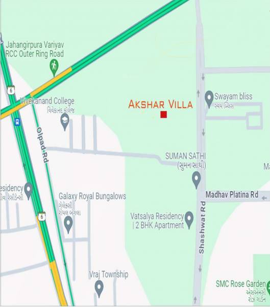  akshar-villa Location Plan