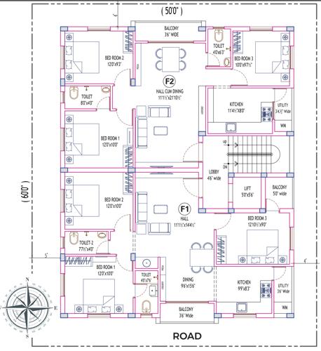  gardenia Gardenia Cluster Plan From 1st To 3rd Floor