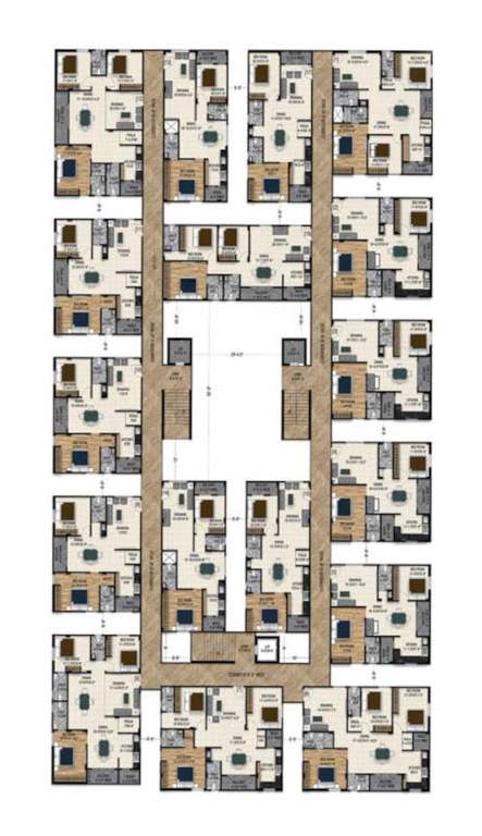  green paradise ii Green Paradise II Cluster Plan from 1st to 5th Floor