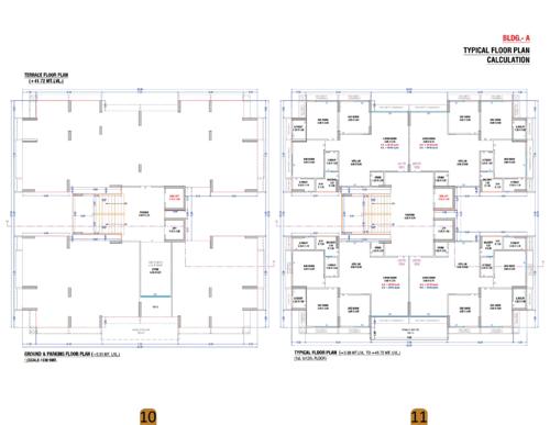  meera-pearl Block A Cluster Plan from ground to 12th Floor