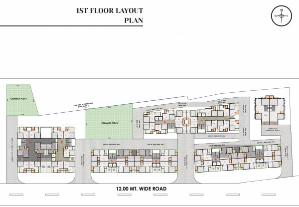  riyal-residency A To H Cluster Plan For 1st Floor