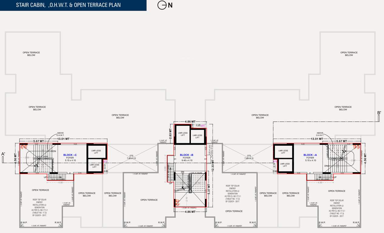  the cluster Block  A To C Terrace Cluster Plan