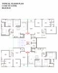  sankalp-sky Block D Cluster Plan from 1st to 13th Floor
