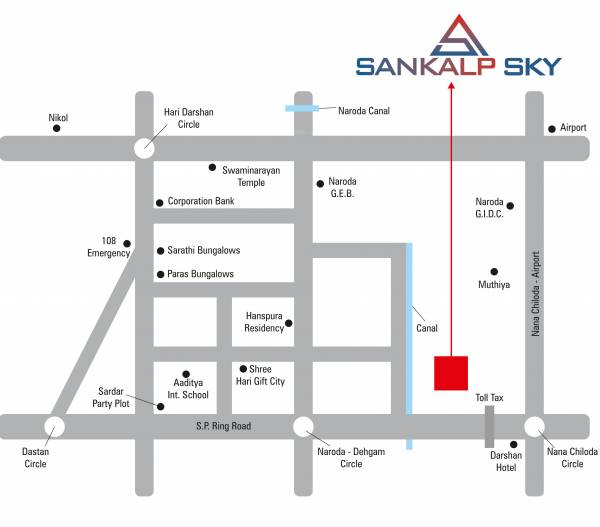  sankalp-sky Location Plan