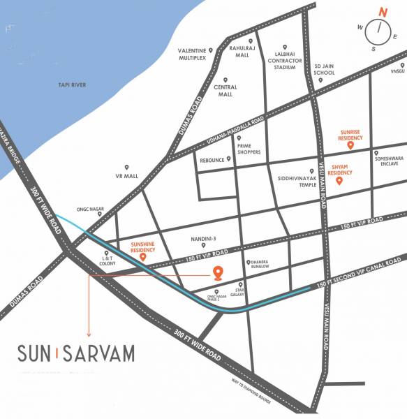 Location Plan sun-sarvam Location Plan