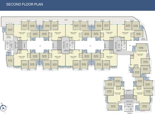  shree-siddheshwar-happylife A To D Cluster Plan For 2nd Floor