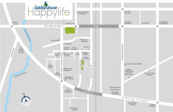  shree-siddheshwar-happylife Location Plan