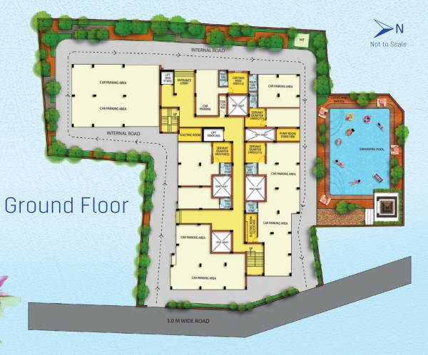  swarojinee Dummy Tower Cluster Plan for ground Floor