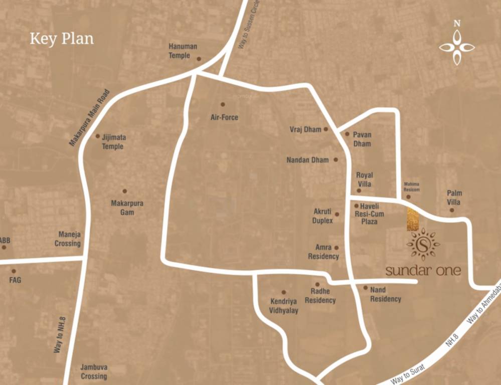 sundar one villa Location Plan