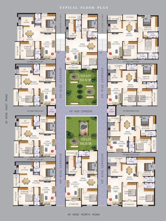  royal legend Royal Legend Cluster Plan from 1st to 5th Floor