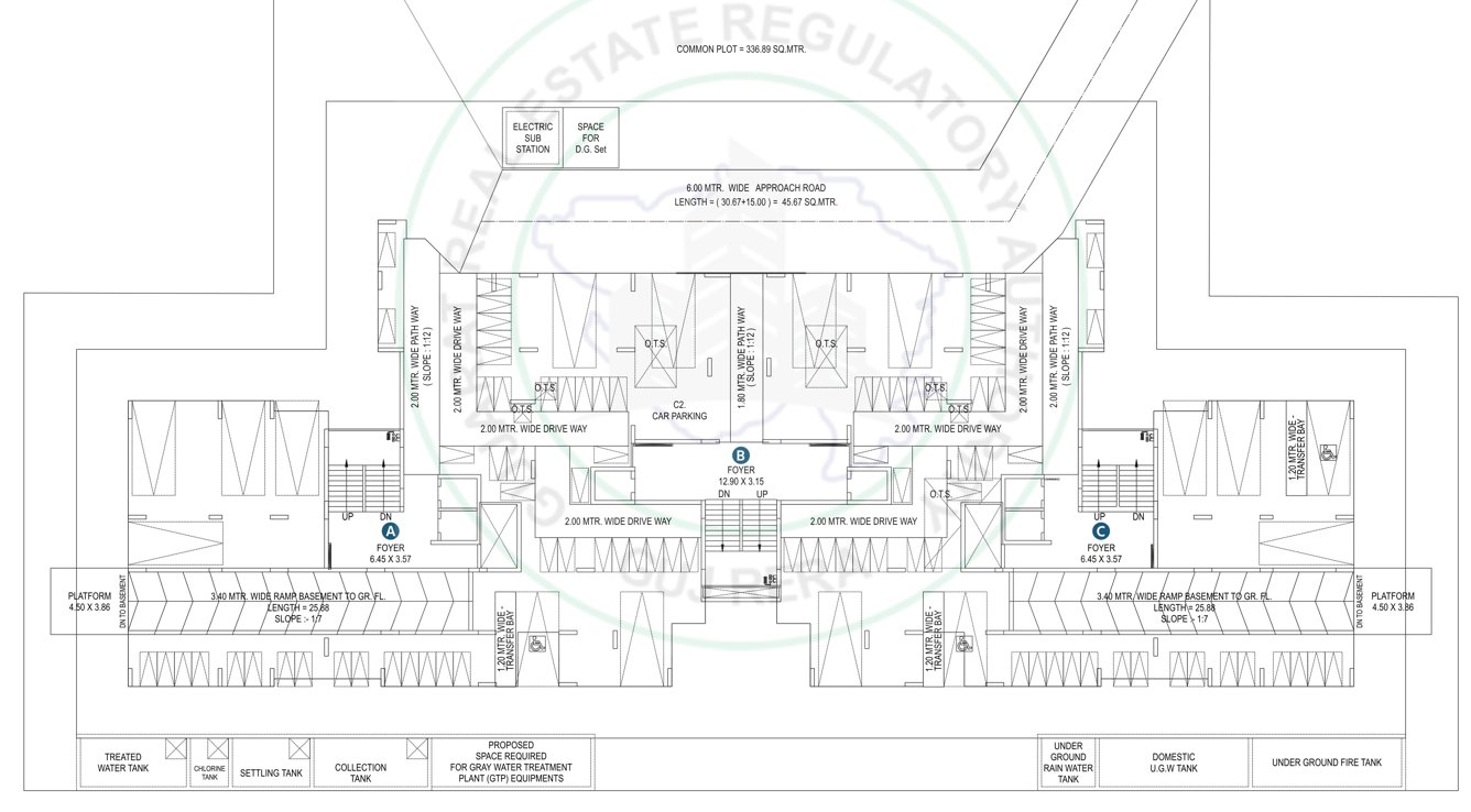  ralsi 130 Block A,B,C Cluster Plan For Ground Floor