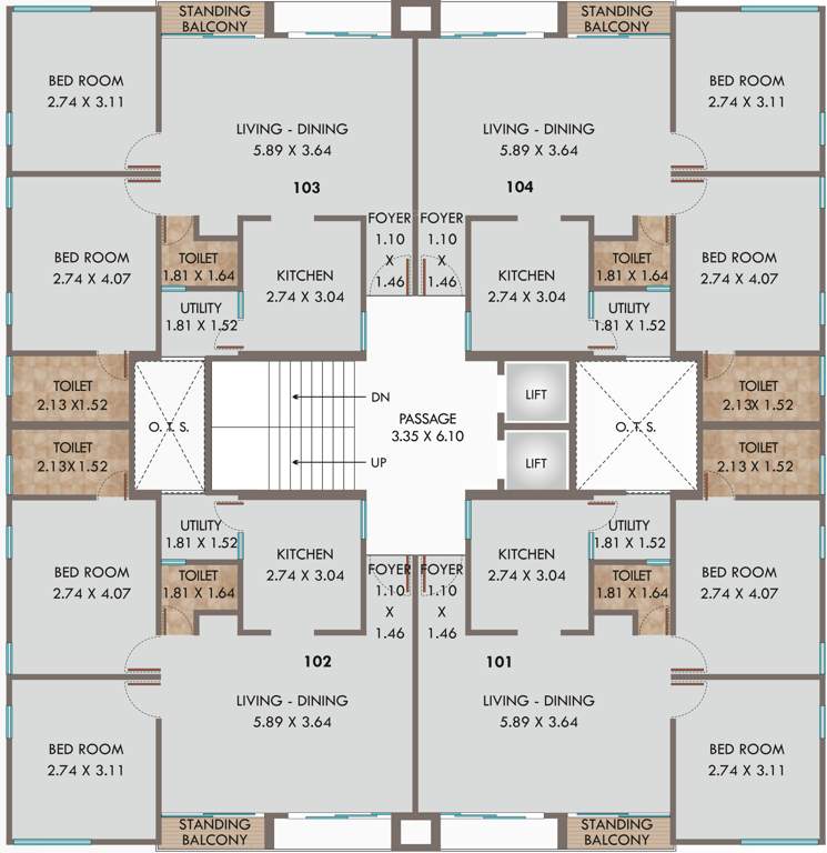 tawhid heights Tawhid Heights Cluster Plan For 1st Floor