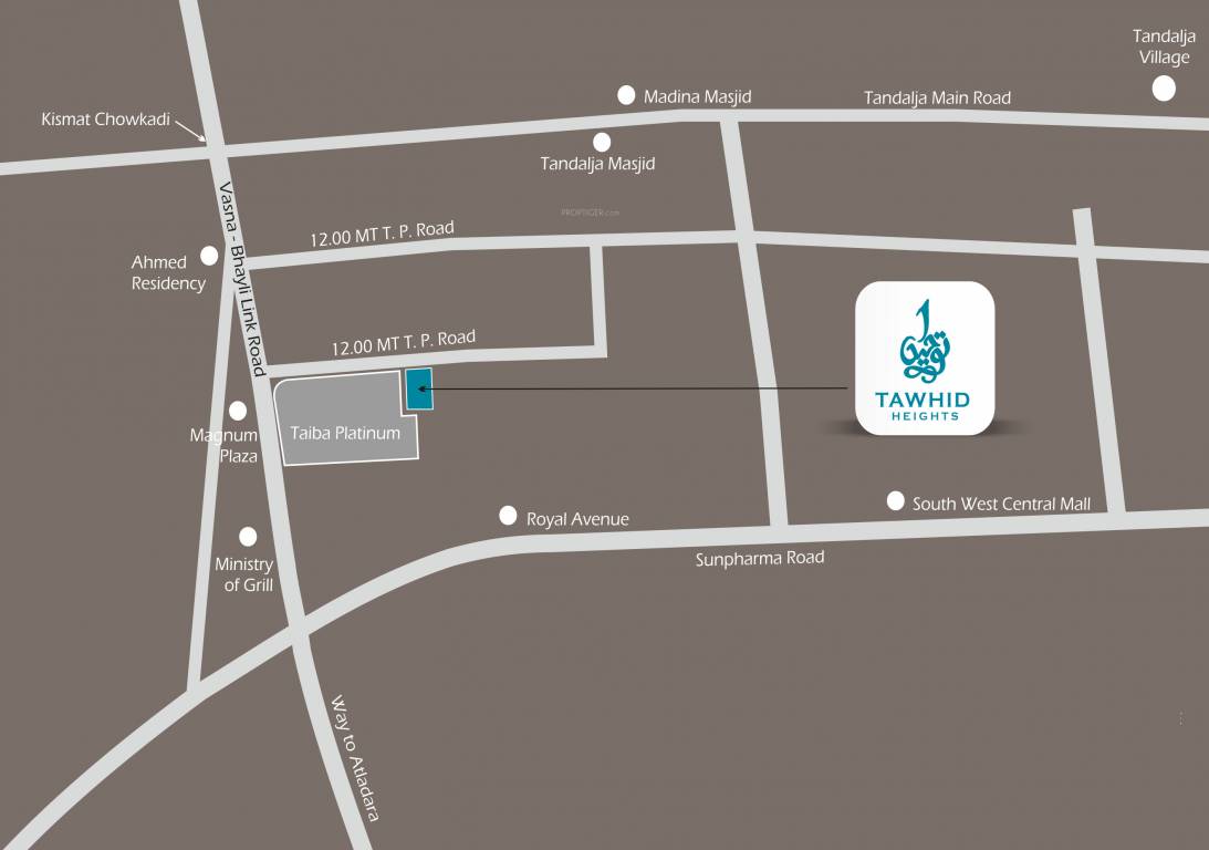 tawhid heights Location Plan