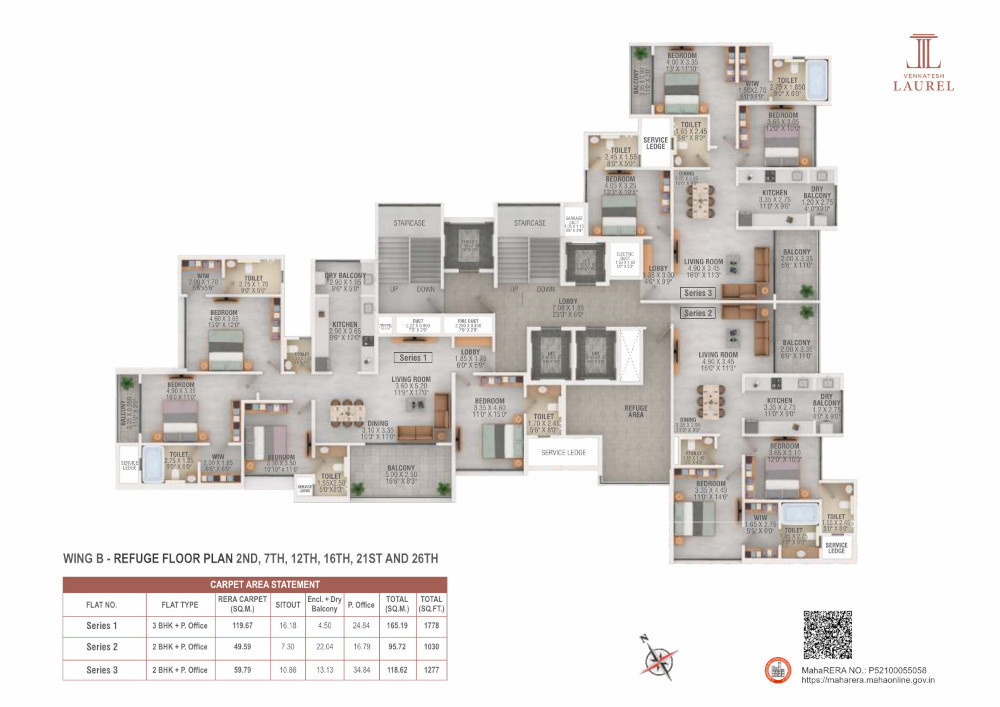  venkatesh laurel Wing B Cluster Plan
