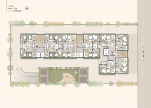  embark Block A Cluster Plan from 1st to 9th Floor