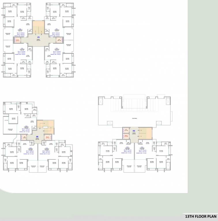  estrella A, B, C Cluster Plan For 13th Floor