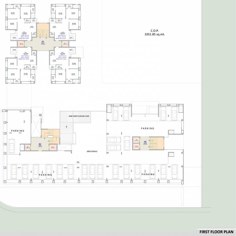 estrella A, B, C Cluster Plan For 1st Floor